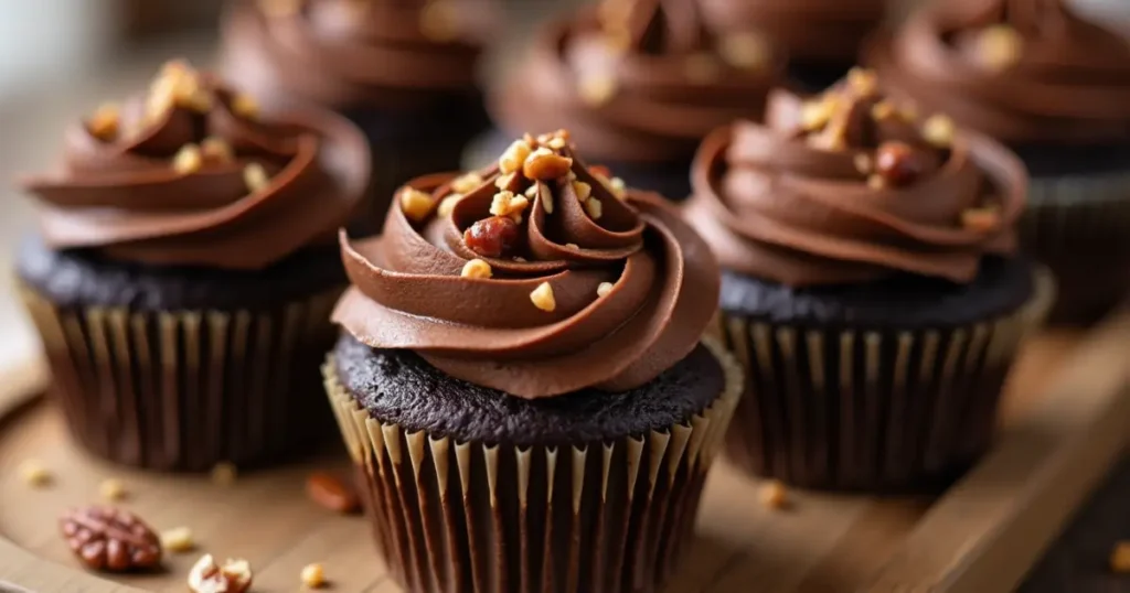 German Chocolate Cupcakes