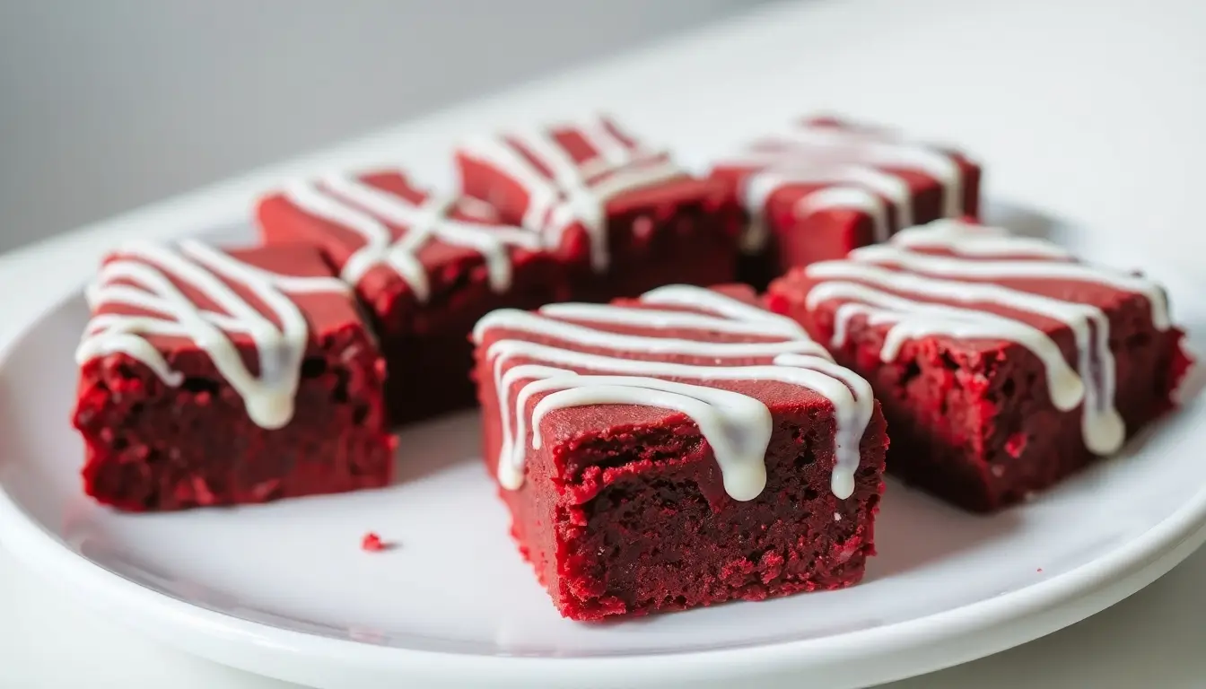 Red velvet brownies