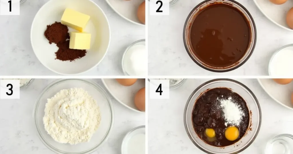 brownie cake recipe steo by step