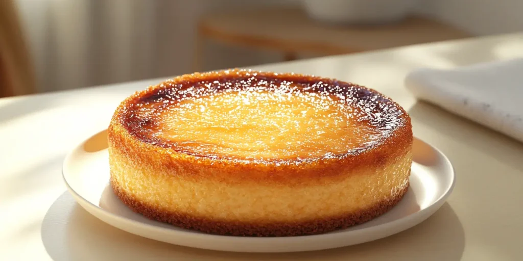 creme brulee cake