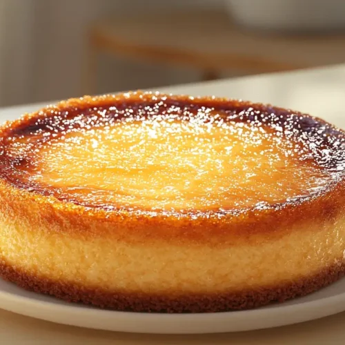 creme brulee cake