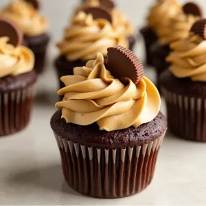 Reese's peanut butter cup cupcakes