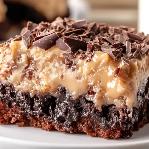 German chocolate poke cake