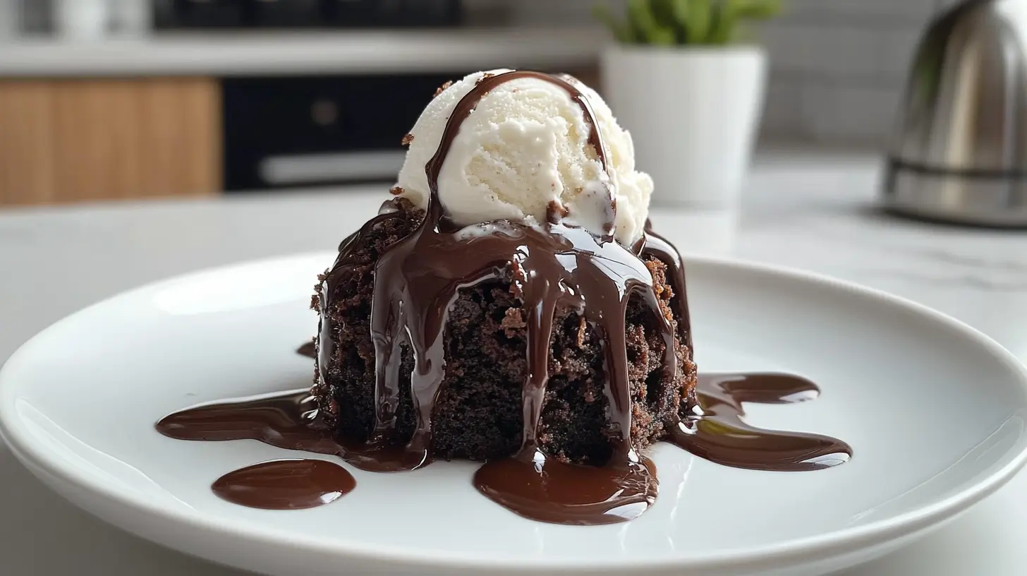 Sticky Toffee Pudding with Brownie