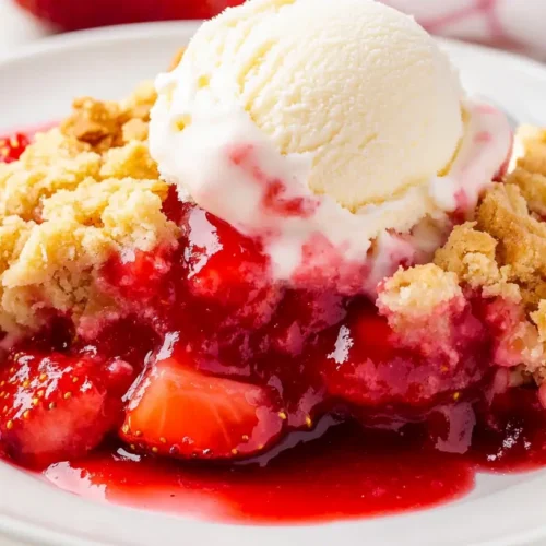 Strawberry Cheesecake Dump Cake