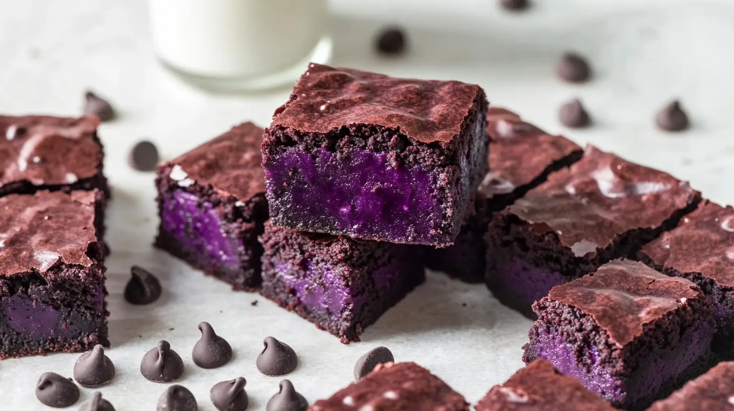 Ube brownies