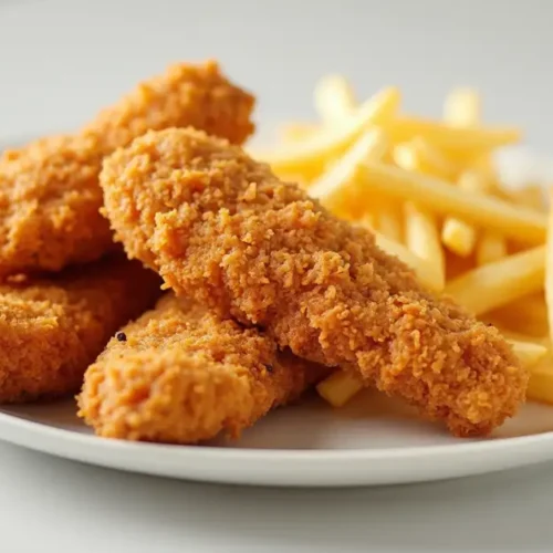 Chicken tenders and fries