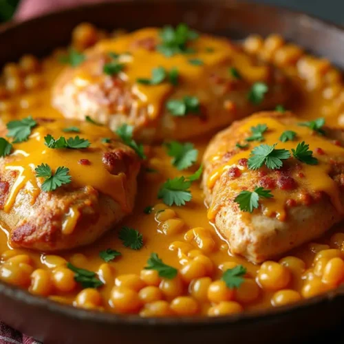 Chicken thighs hominy casserole