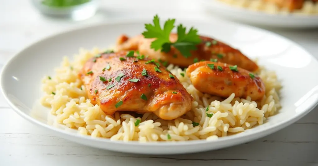 Oven Baked Chicken and Rice