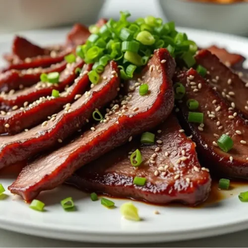 Sliced beef brisket