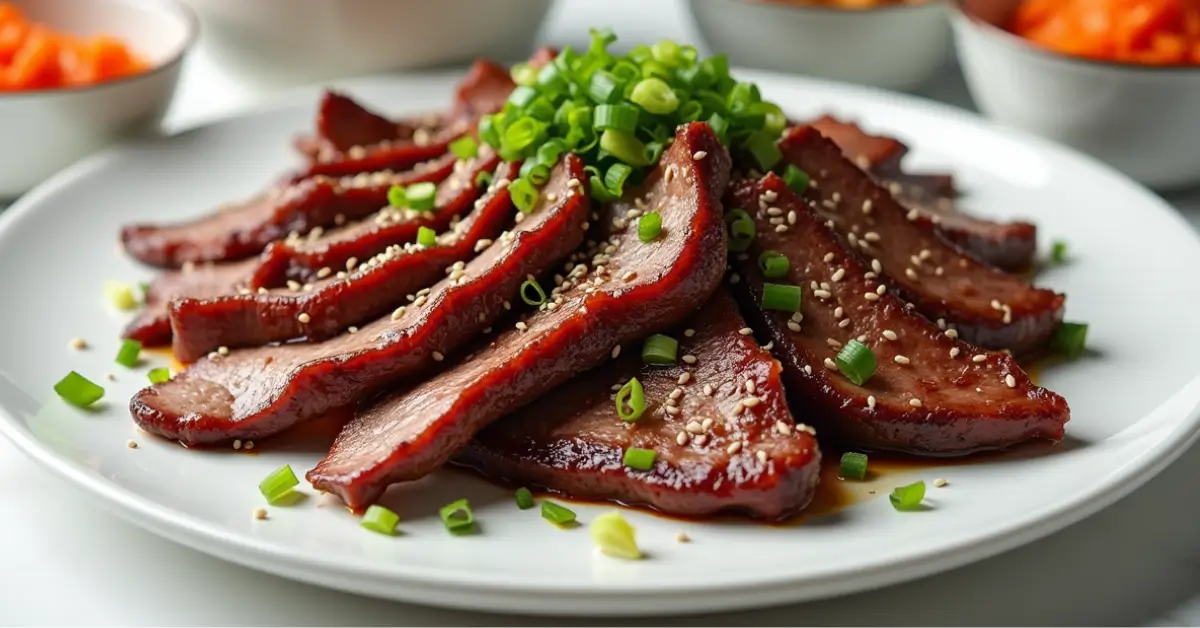 Sliced beef brisket