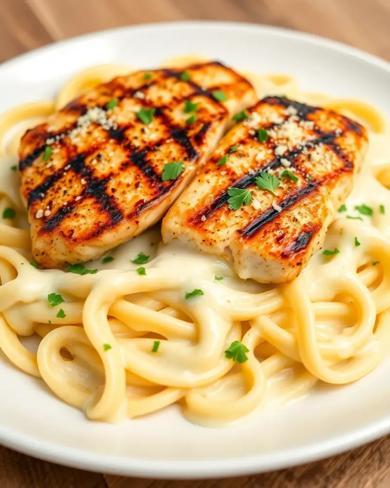 grilled chicken alfredo