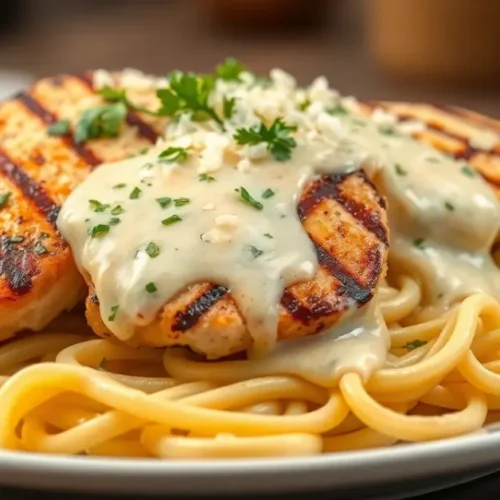 grilled chicken alfredo