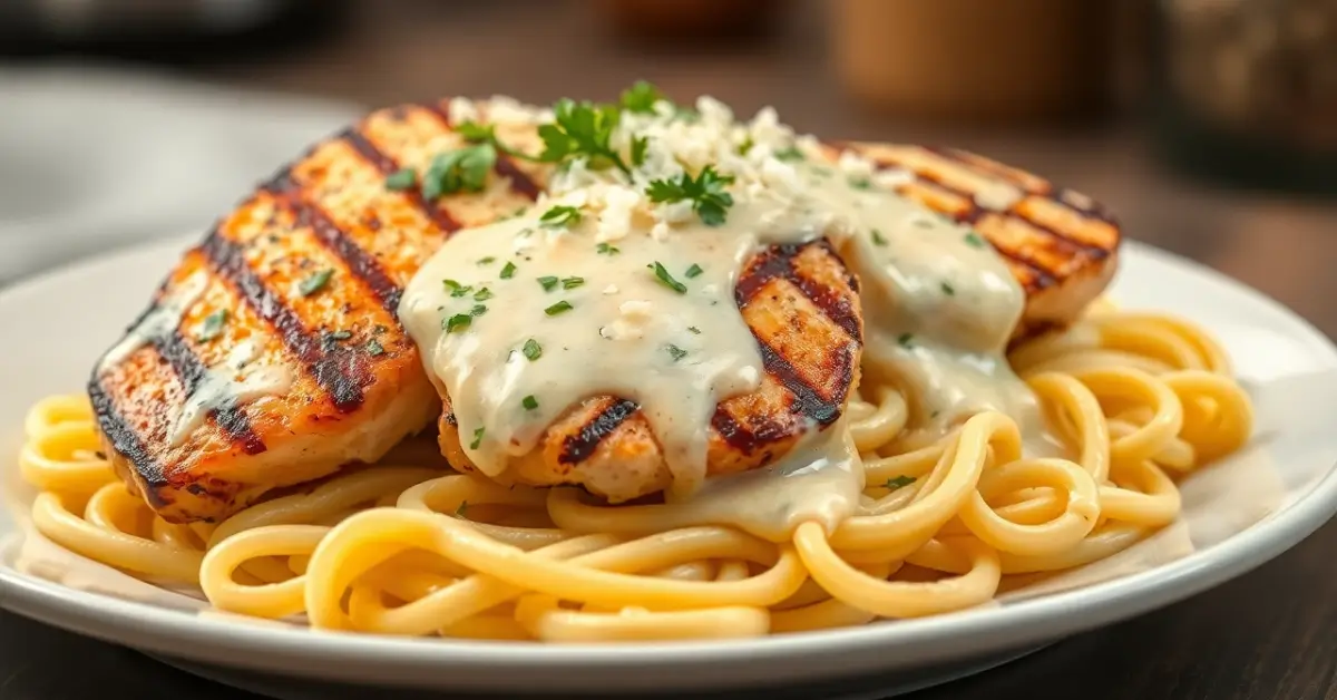 grilled chicken alfredo