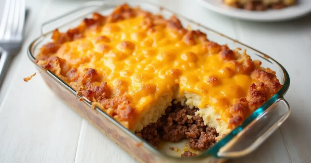 ground beef and hash brown casserole