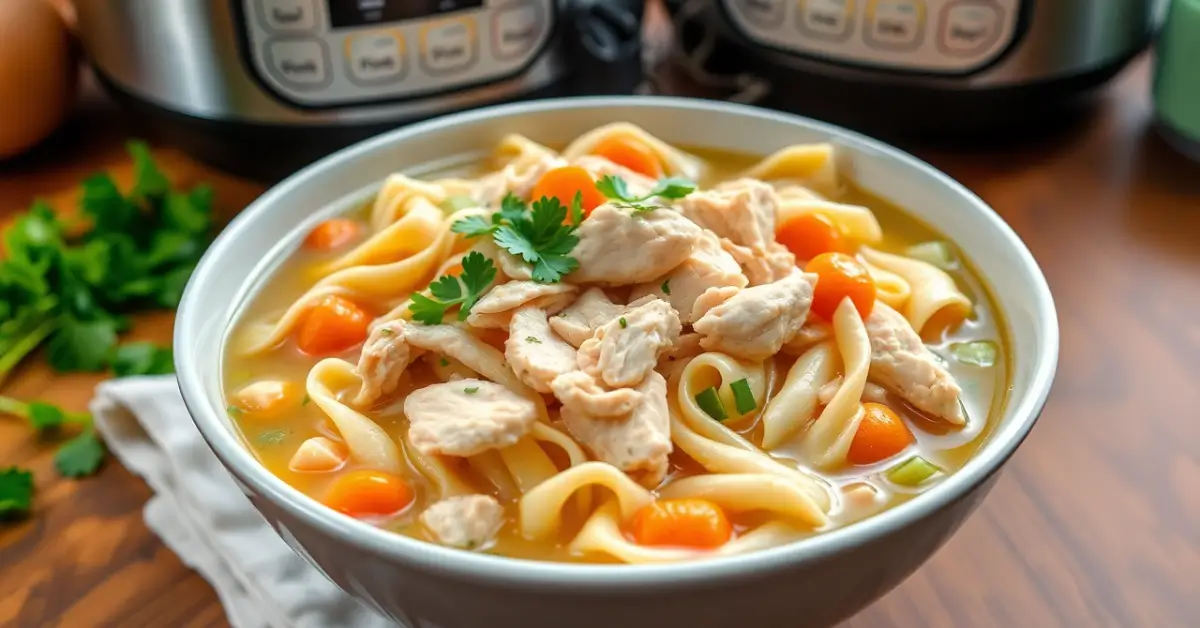 instant pot chicken and noodles