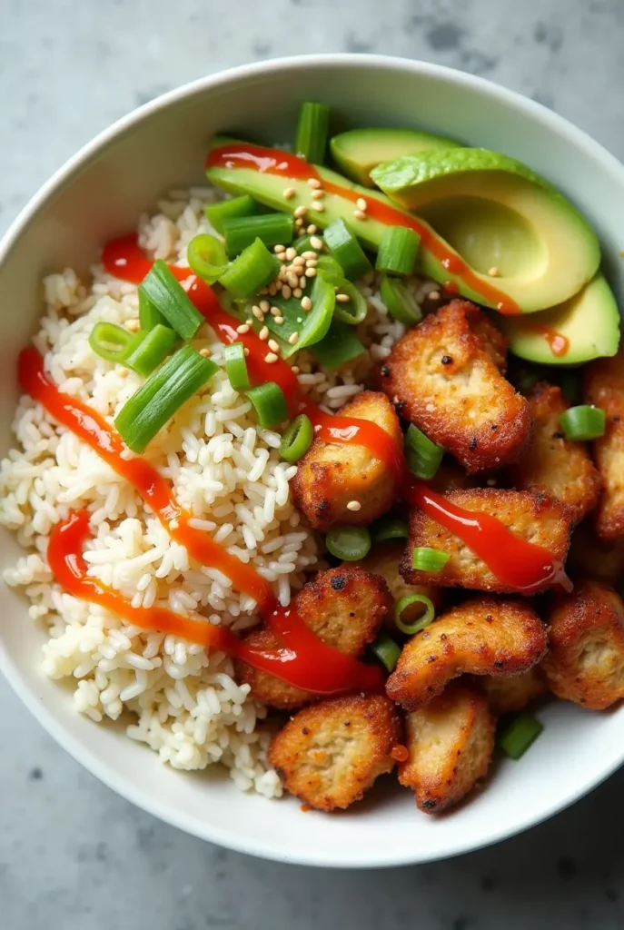 Chicken rice bowl recipe