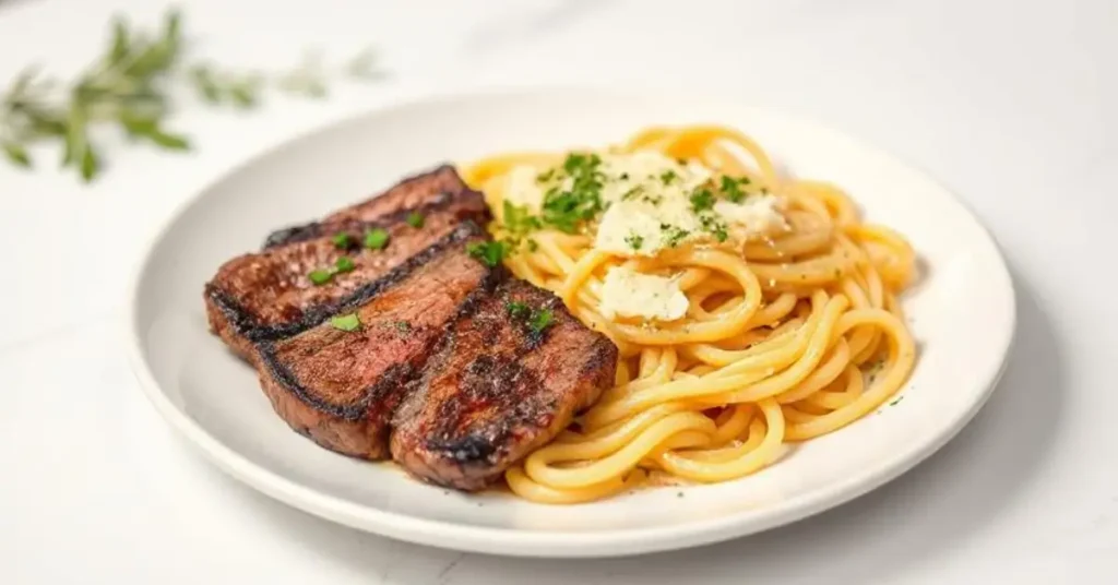 Steak and Pasta