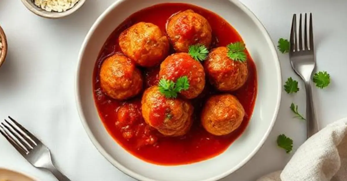 chicken meatball dinner