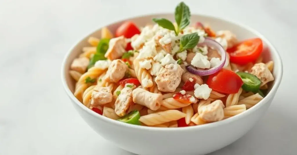 high protein pasta salad