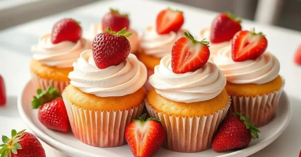 strawberry cupcakes