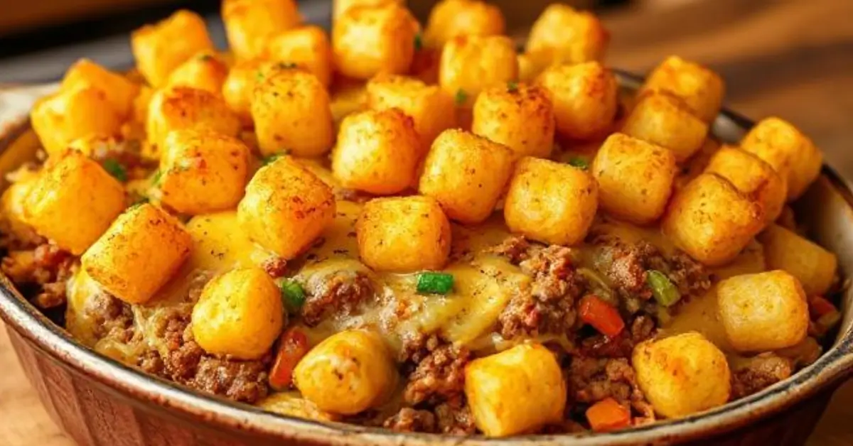tater tot casserole with ground beef