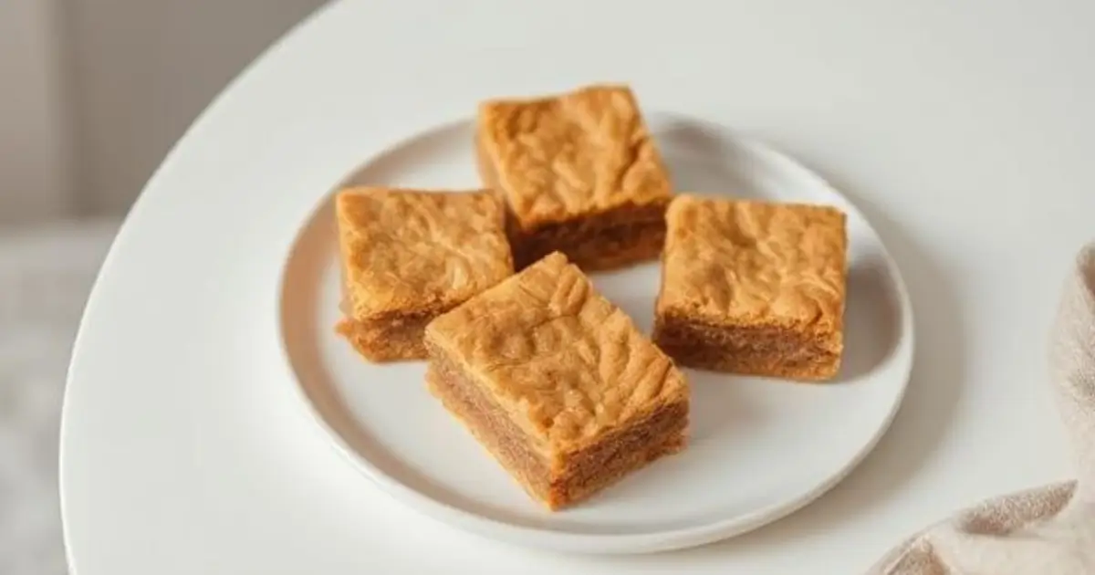 Blonde brownies