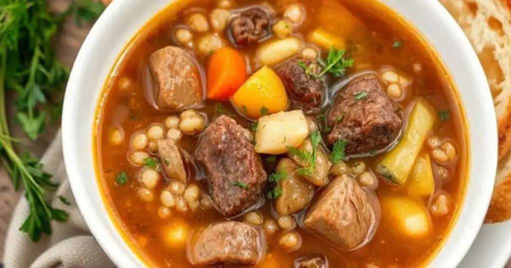 beef and barley soup