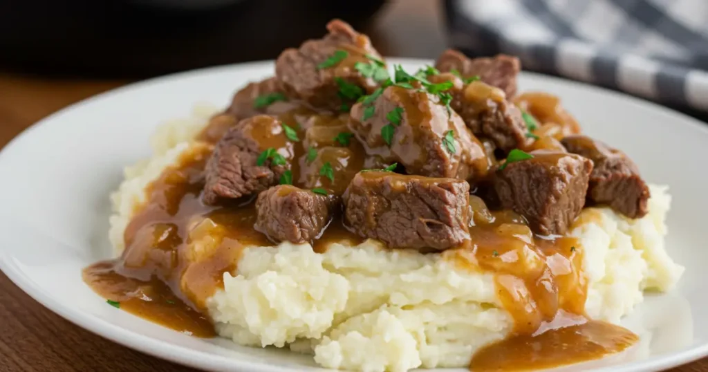 crockpot beef tips
