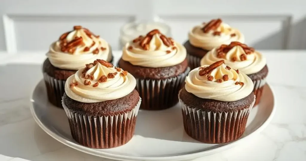 german chocolate cupcakes