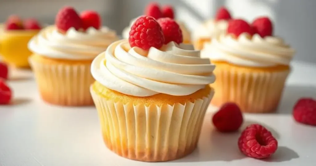 lemon raspberry cupcakes