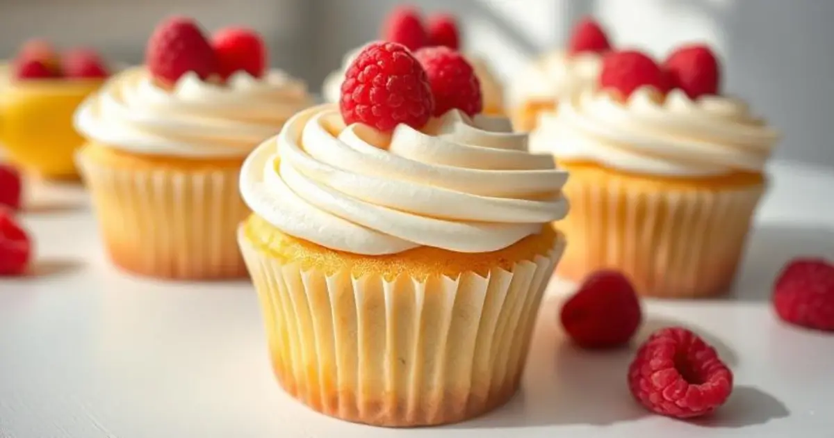lemon raspberry cupcakes