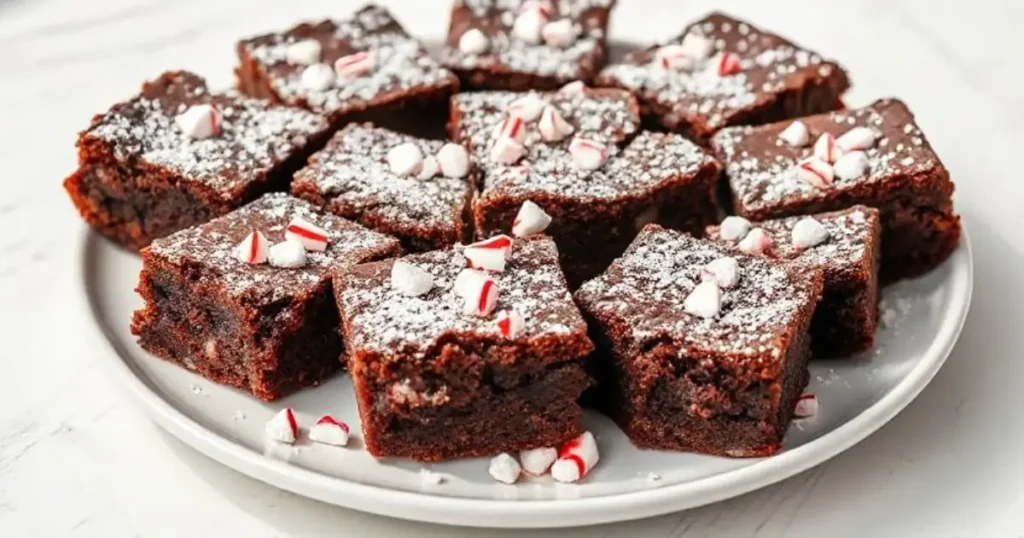peppermint brownies