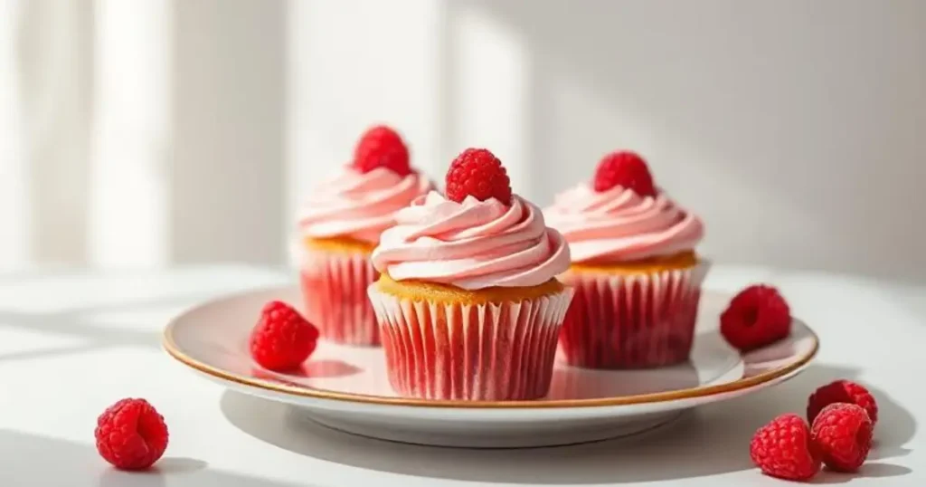 raspberry cupcakes