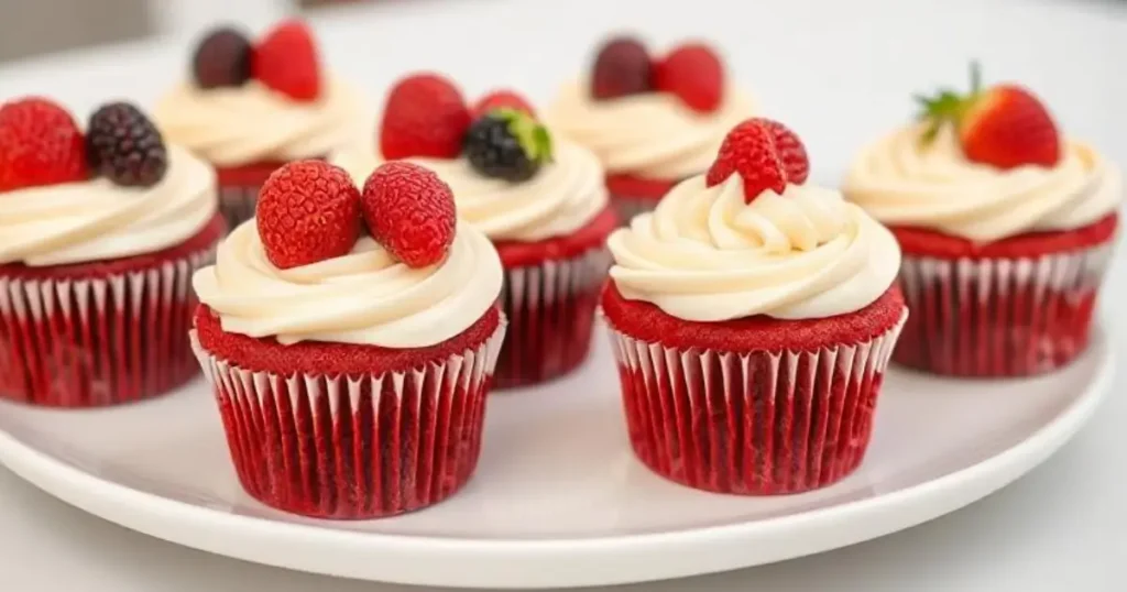 red cupcakes