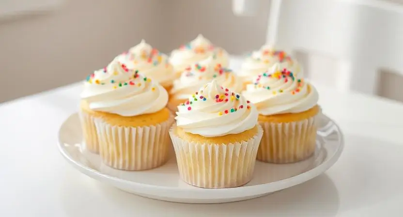 white cupcakes