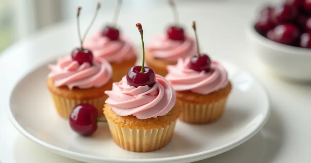 cherry cupcakes