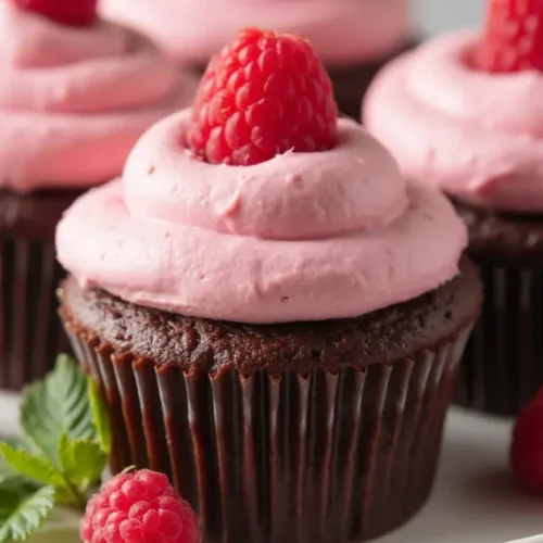 chocolate raspberry cupcakes