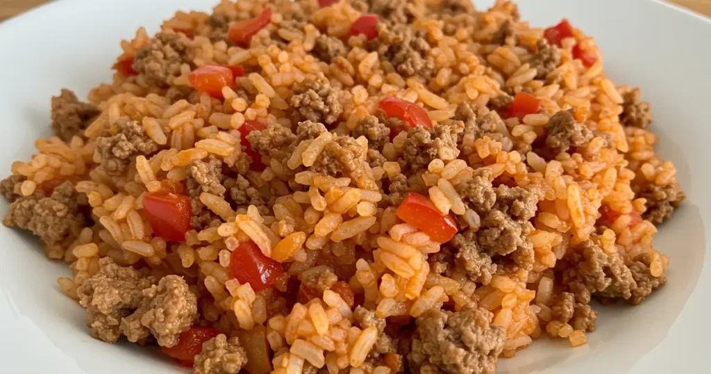ground beef and rice