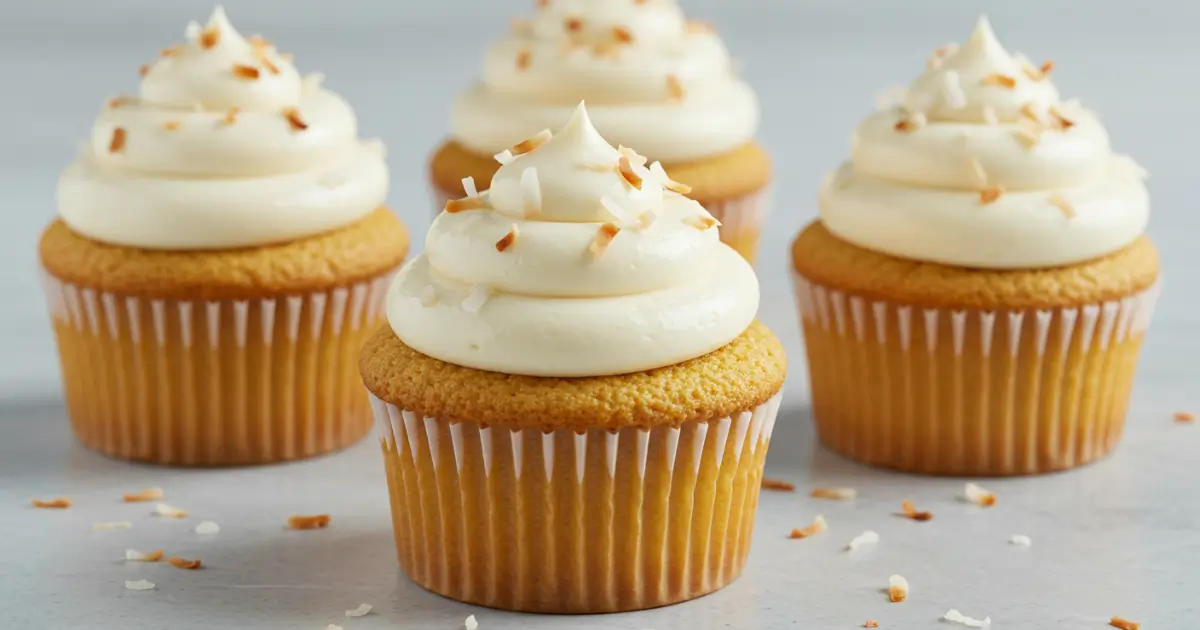 pina colada cupcakes