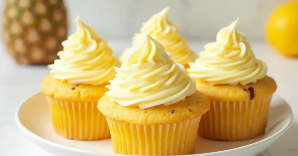 pineapple cupcakes