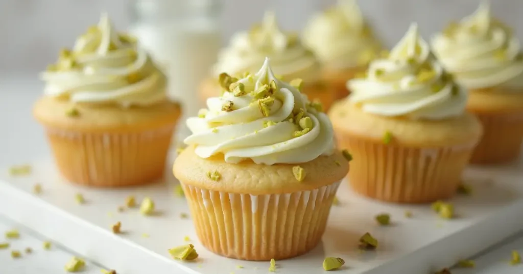 pistachio cupcakes
