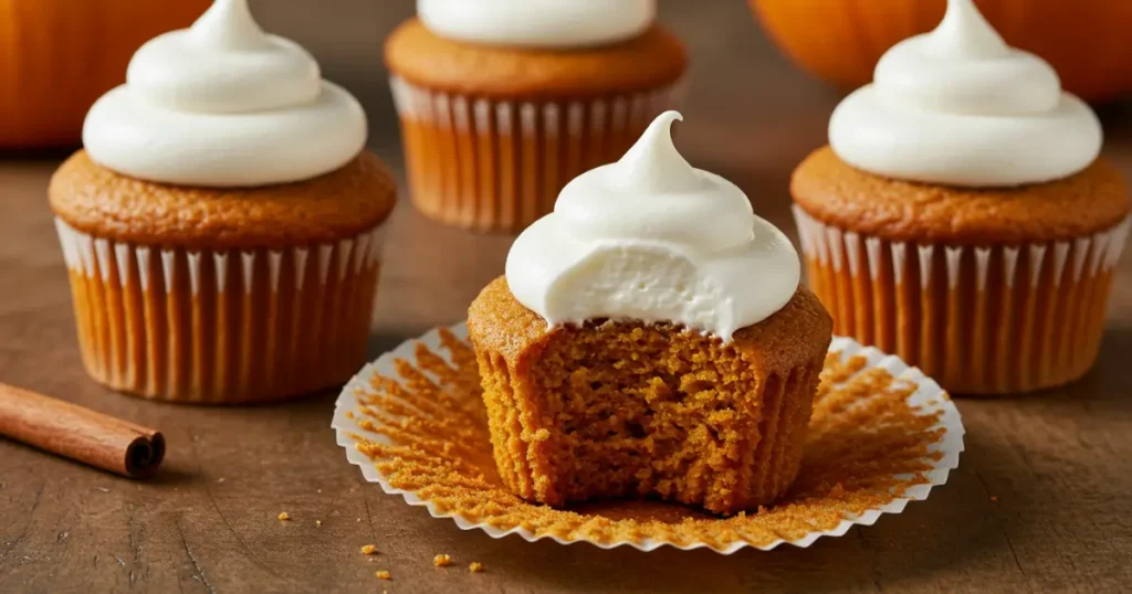 pumpkin pie cupcakes