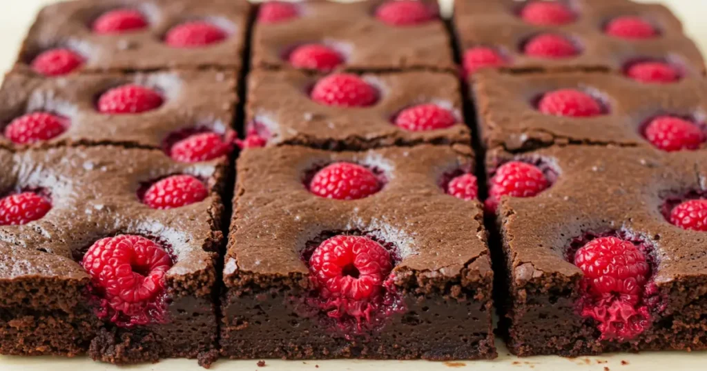 raspberry brownies