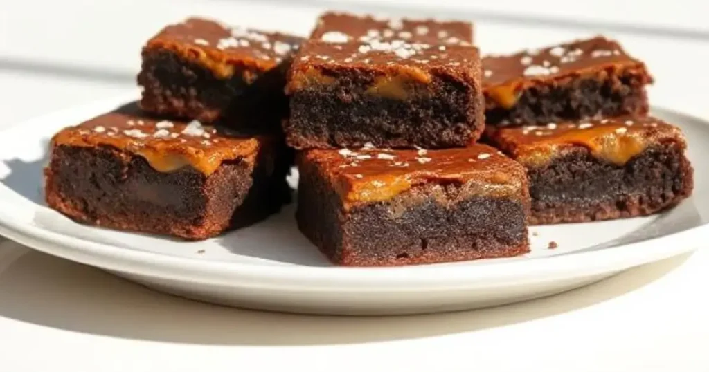 salted caramel brownies