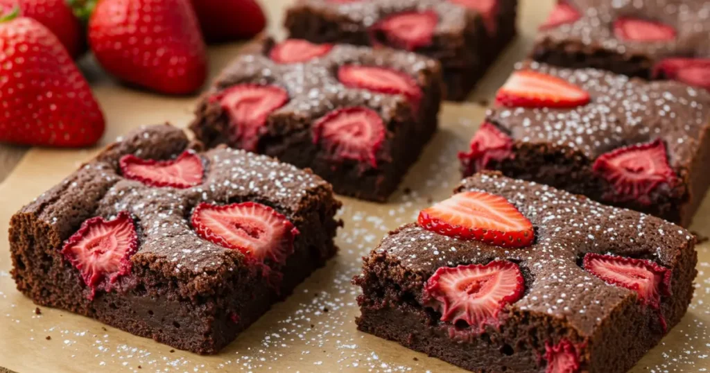 strawberry brownies recipe