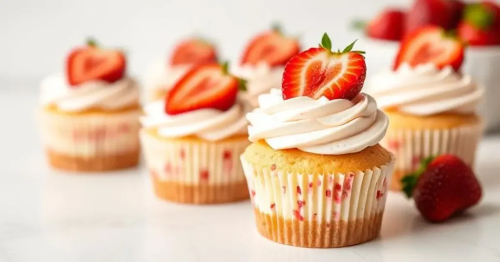 strawberry cheesecake cupcakes