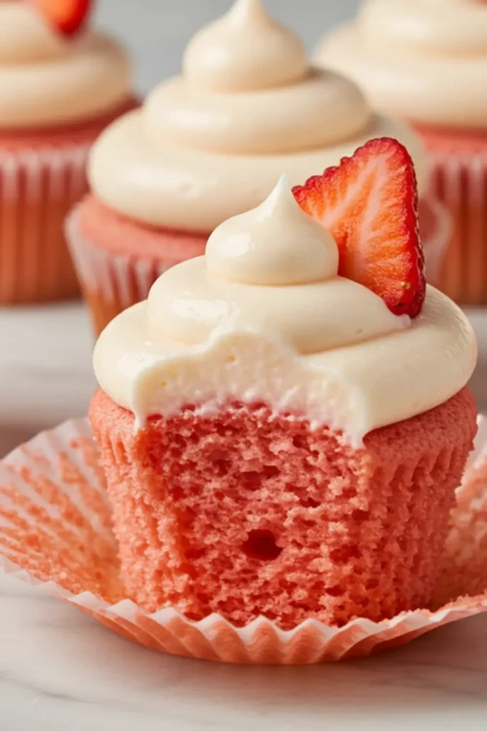 strawberry lemonade cupcakes 1