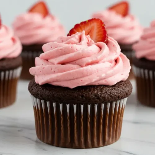 chocolate strawberry cupcakes
