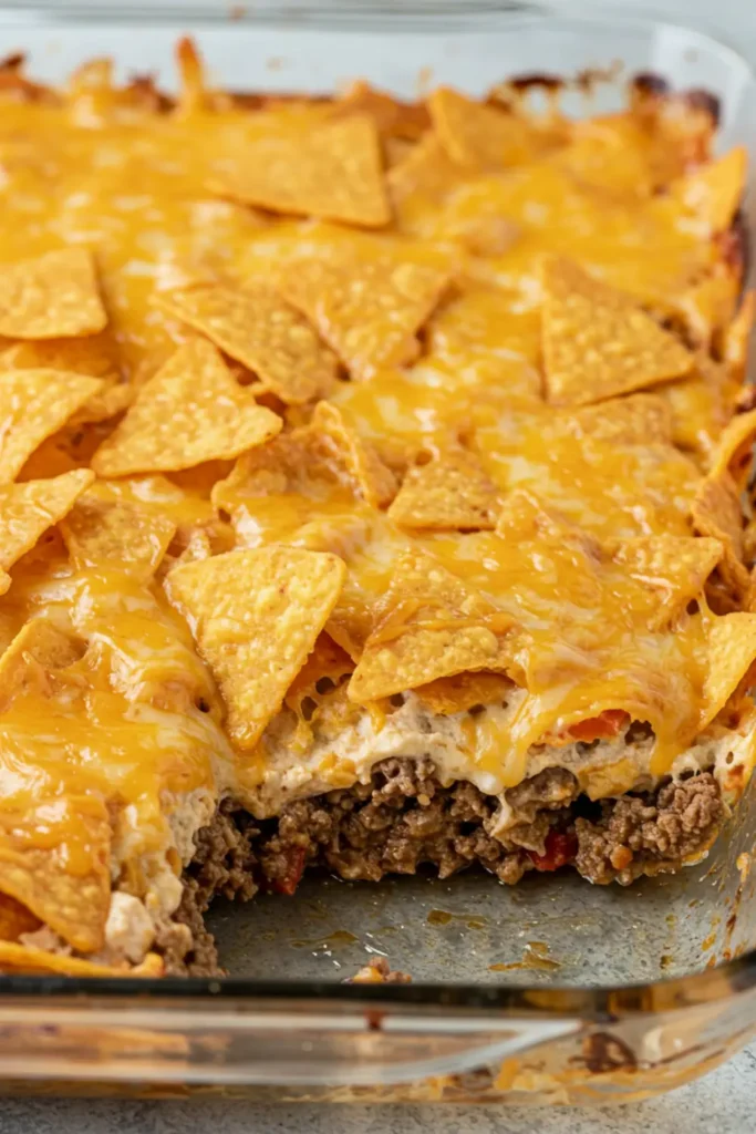 doritos casserole with ground beef recipe